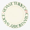 Seconds Christmas Toast & Marmalade Roast Turkey 10 1/2 Inch Plate