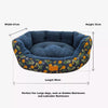 Dandelion Waterproof Waxed Cotton Large Pet Bed