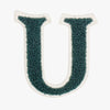 Iron On Embroidered Letter Patch-U