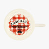 Red Gingham Blooming Good Tea 1/2 Pint Mug