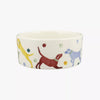 Personalised Polka Dogs Small Pet Bowl