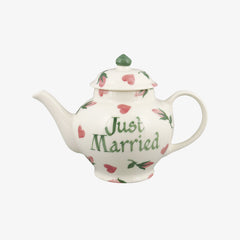 Personalised Little Rose Bud 2 Mug Teapot