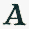 Iron On Embroidered Letter Patch-A