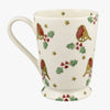 Personalised Christmas Robin Cocoa Mug