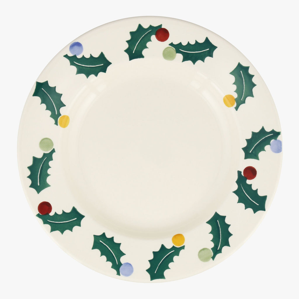 Seconds Polka Holly 10 1/2 Inch Plate