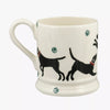 Personalised Black Labrador 1/2 Pint Mug