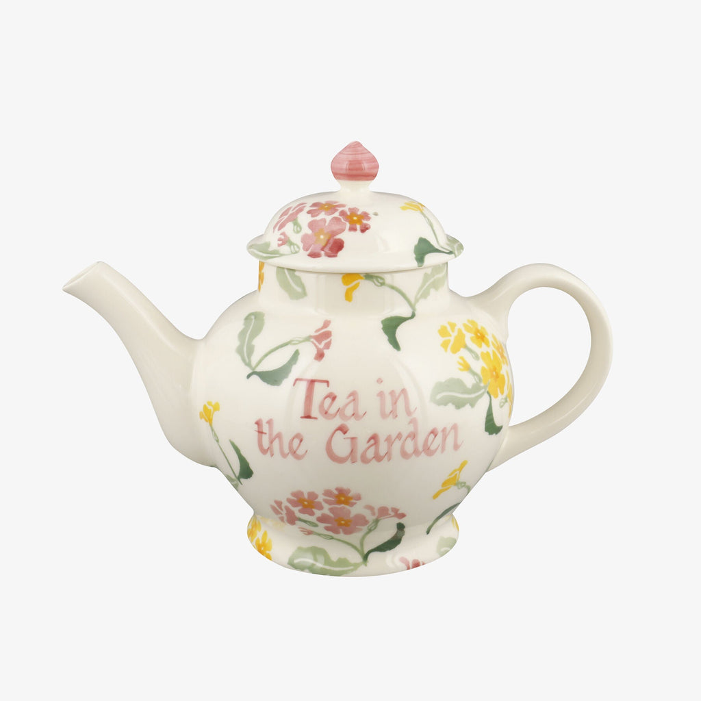 Personalised Pink Primrose 2 Mug Teapot