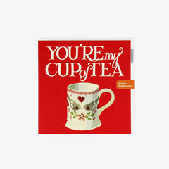 You're My Cup Of Tea Lovebirds Valentine's Day Card