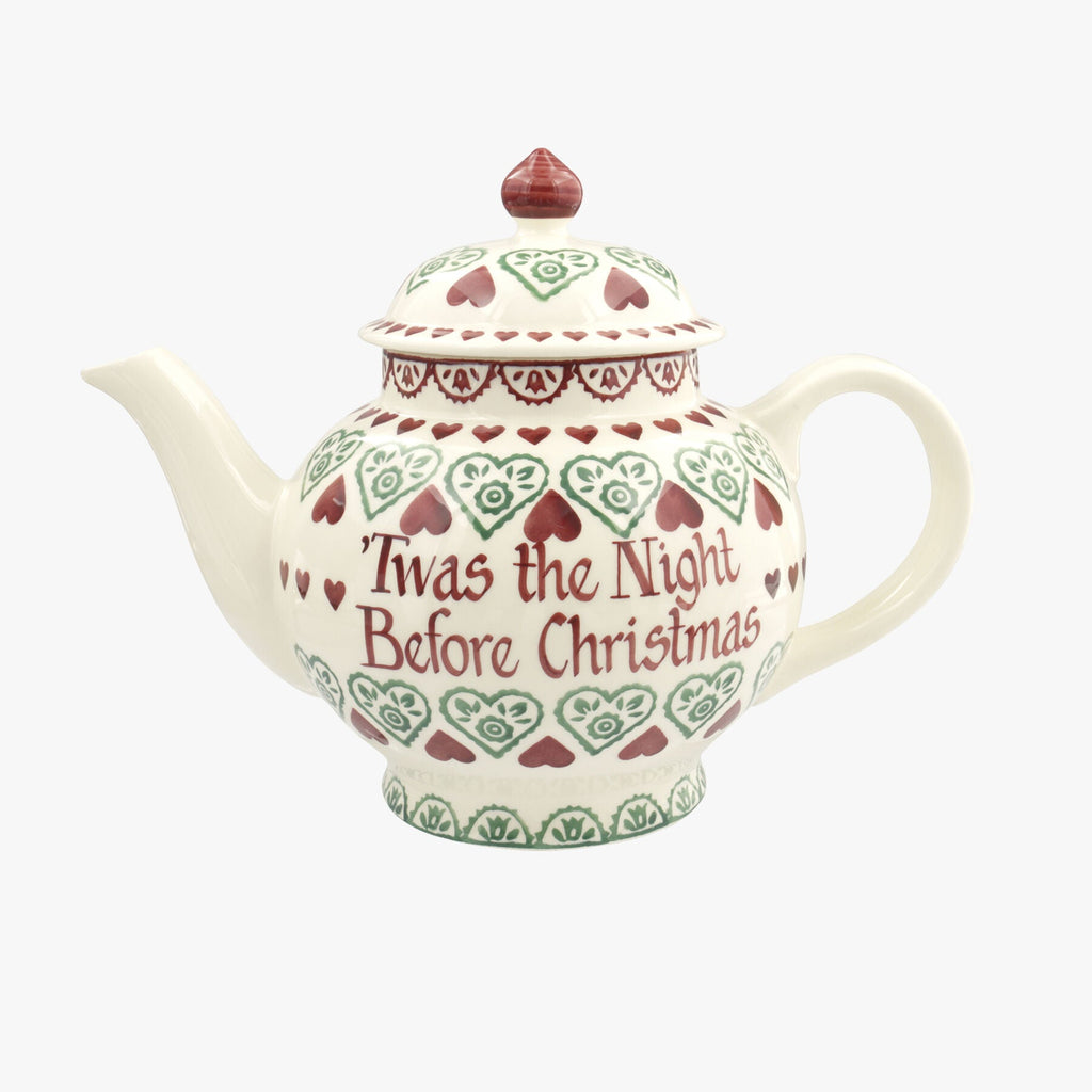 Personalised Christmas Sampler 4 Mug Teapot