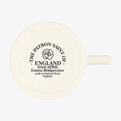 Personalised English Rose 1/2 Pint Mug