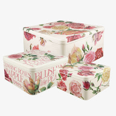 Roses All My Life Set Of 3 Square Cake Tins
