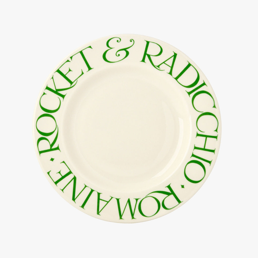 Green Toast 8 1/2 Inch Plate