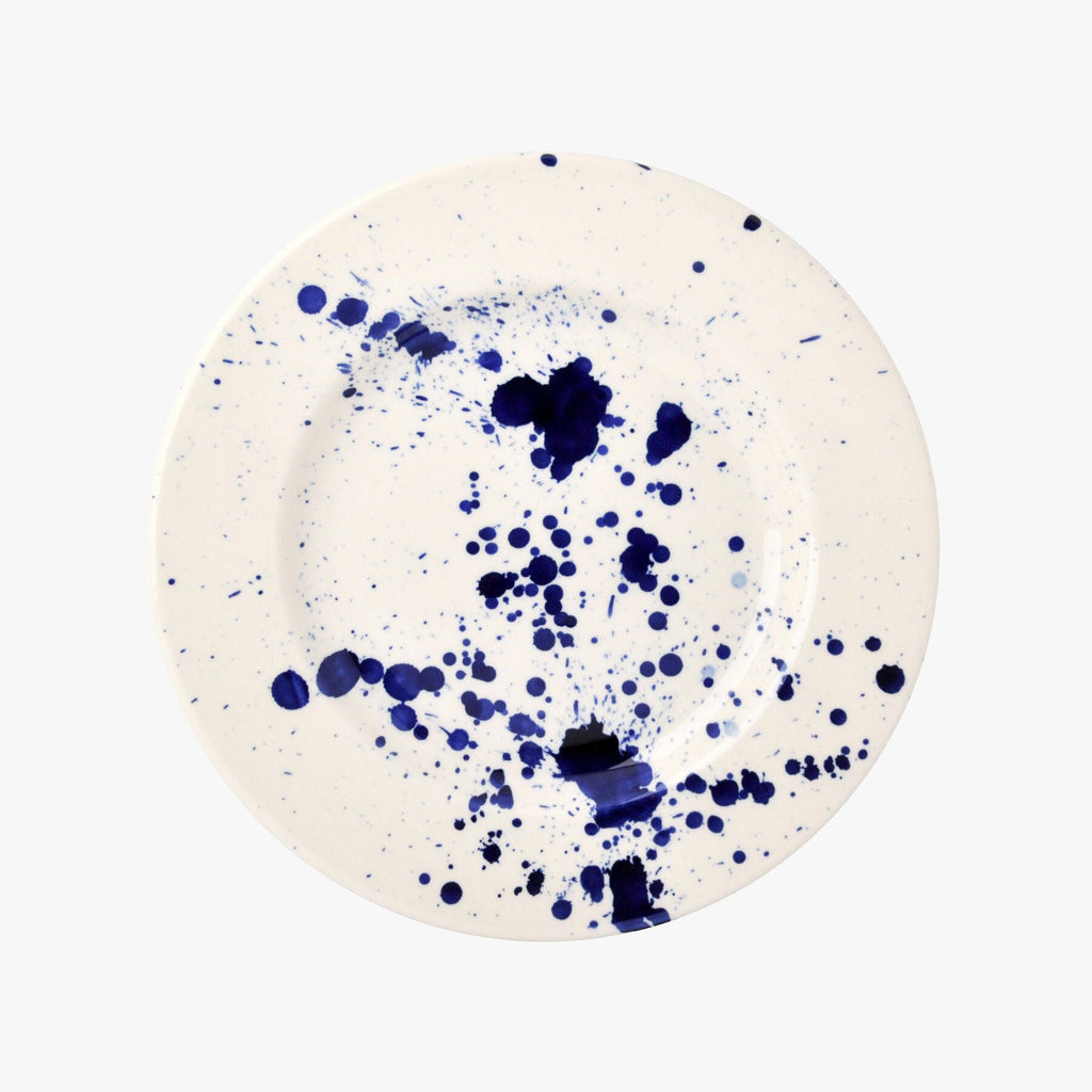 Blue Splatter 8 1/2" Plate