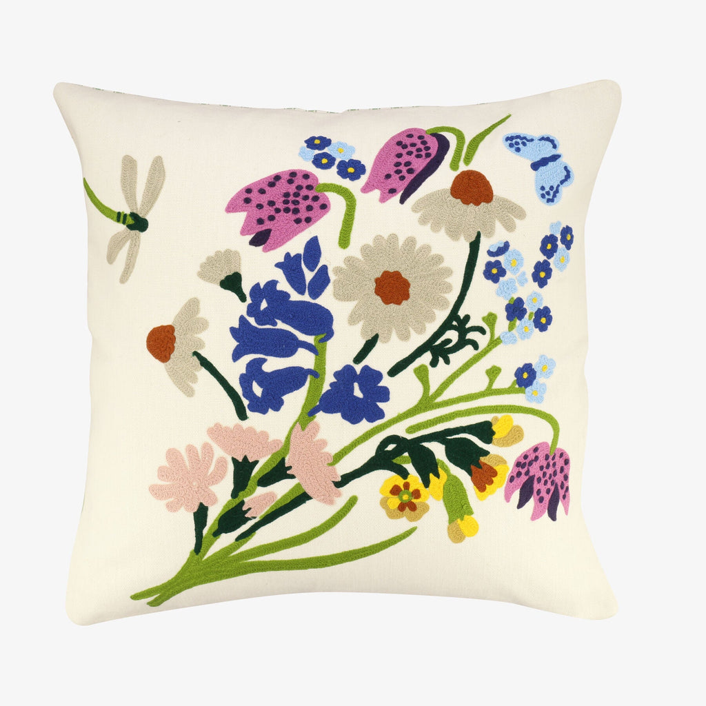 Wildflowers 50X50 Cm Embroidered Cushion