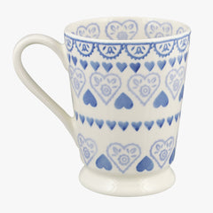 Personalised Blue Sampler Cocoa Mug