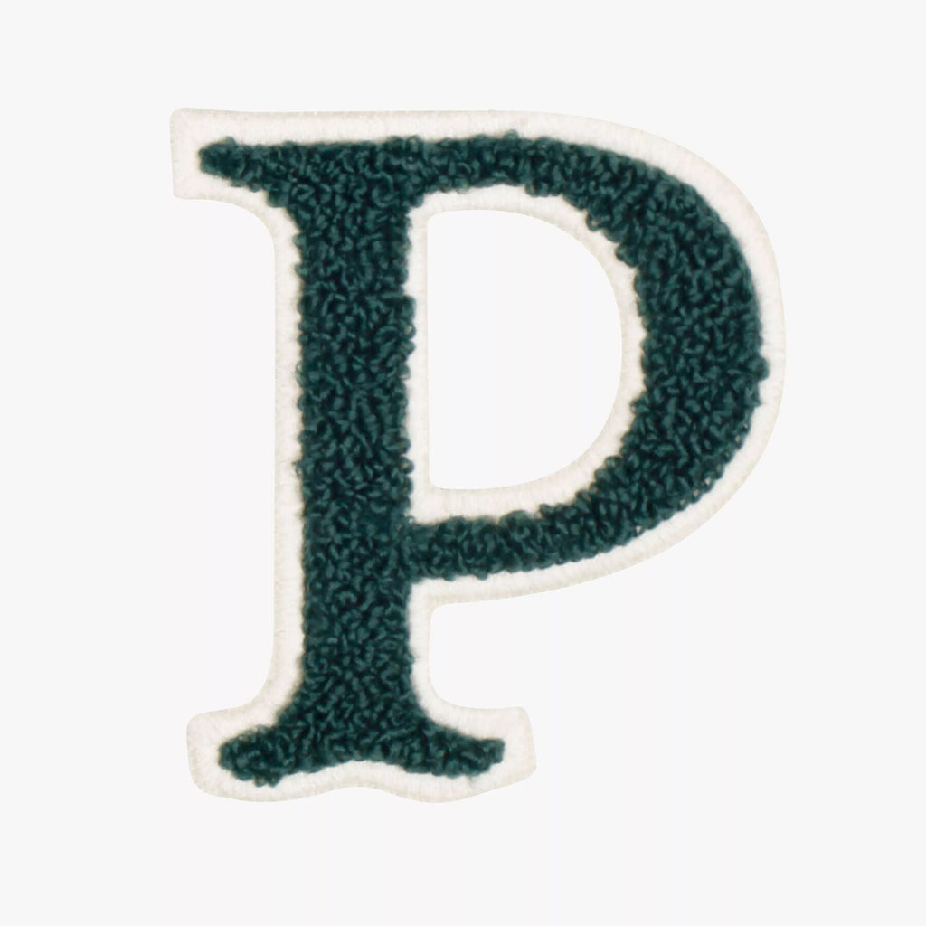 Iron On Embroidered Letter Patch-P