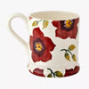 Personalised Christmas Rose 1/2 Pint Mug