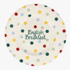 Personalised Polka Dot 10 1/2 Inch Plate