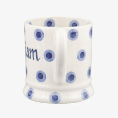 Personalised Double Dot 1/2 Pint Mug