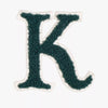 Iron On Embroidered Letter Patch-K