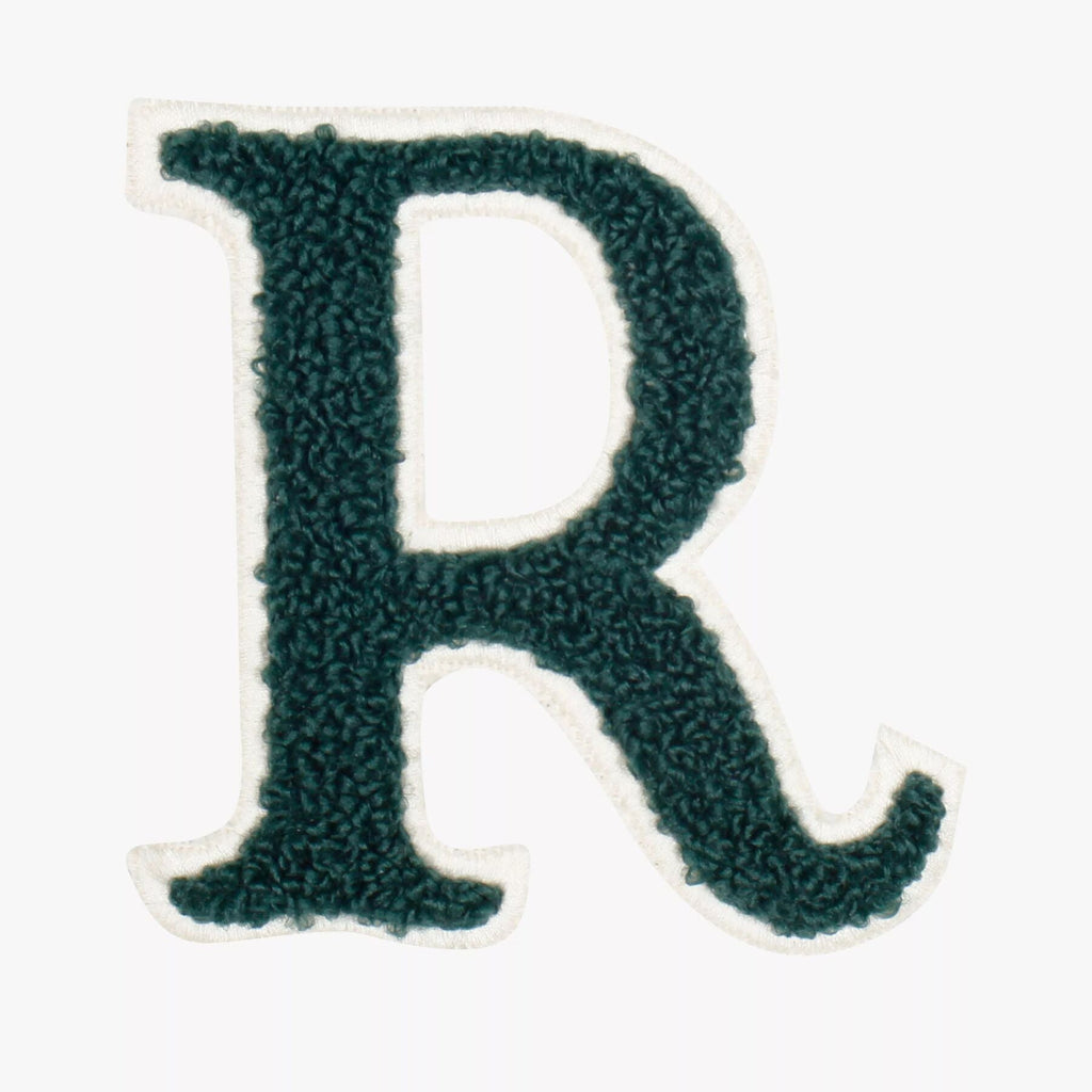 Iron On Embroidered Letter Patch-R