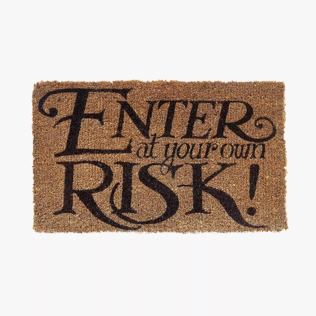 Enter At Your Own Risk Medium Doormat
