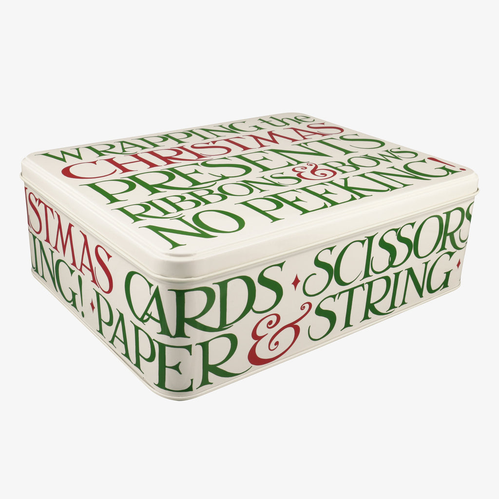 Christmas Toast & Marmalade Wrapping Extra Large Rectangular Tin