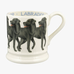 Seconds Black Labrador 1/2 Pint Mug