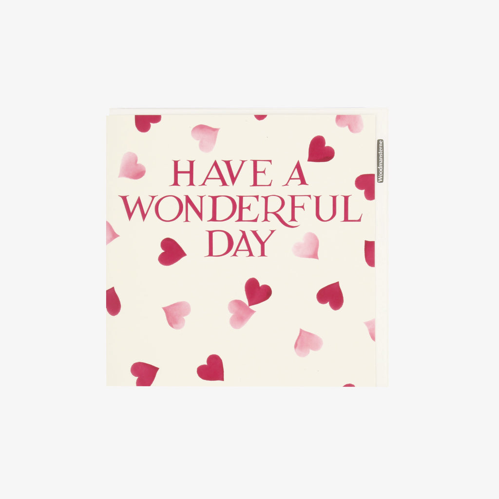 Have a Wonderful Day Pink Hearts Card