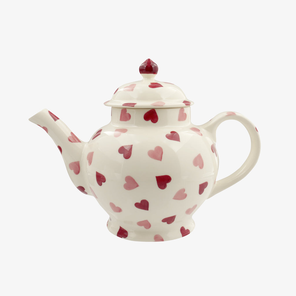 Pink Hearts 4 Mug Teapot