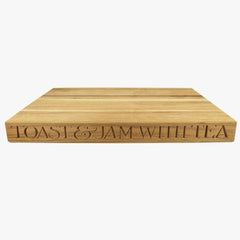 Black Toast Large Wooden Chopping Board