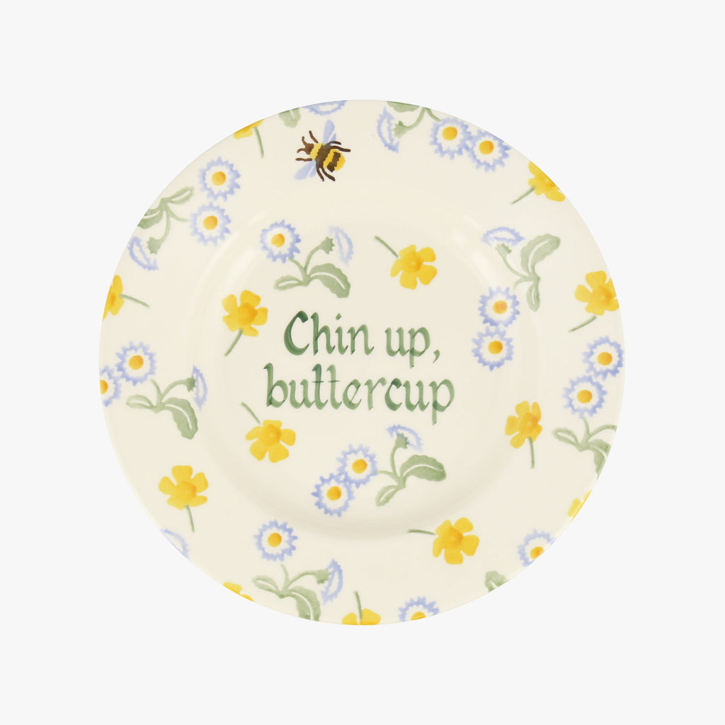 Personalised Buttercup & Daisies 8 1/2 Inch Plate