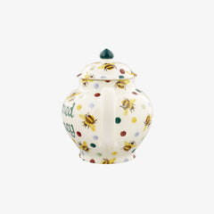 Personalised Bumblebee & Small Polka Dot 2 Mug Teapot