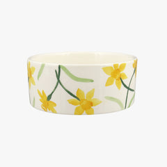 Personalised Little Daffodils Small Pet Bowl