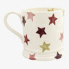 Personalised Pink & Gold Stars 1 Pint Mug