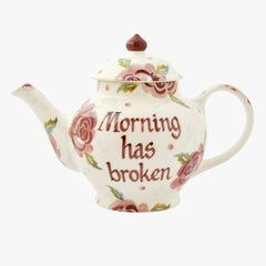 Personalised Rose & Bee 2 Mug Teapot