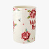 Personalised Rose & Bee Medium Vase