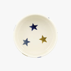 Personalised Stormy Stars Small Pet Bowl