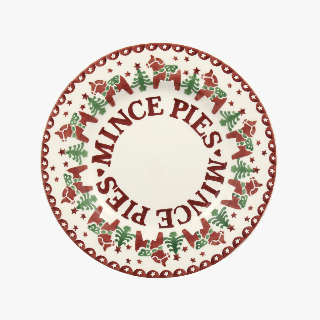 Seconds Christmas Joy Mince Pies 8 1/2 Inch Plate